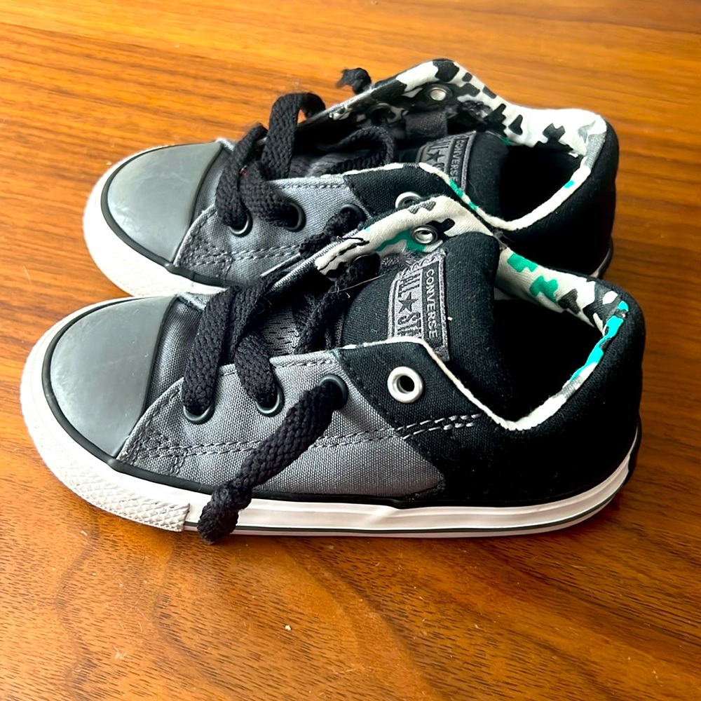 Converse Toddler All star Black and gray size 8